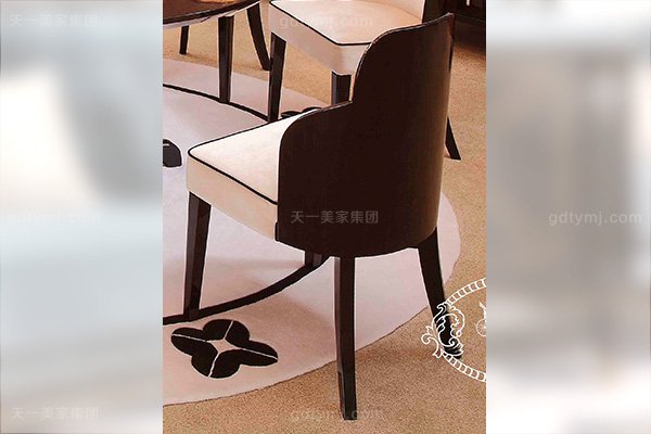 水多视频直播后现代水多多APP视频永久免费网客厅餐桌椅玫瑰玉餐黑檀饰面绒布餐椅餐椅