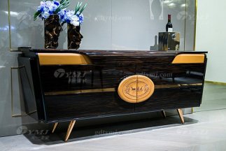 水多视频直播奢华会所家具品牌别墅轻奢后现代金丝黑檀电视柜